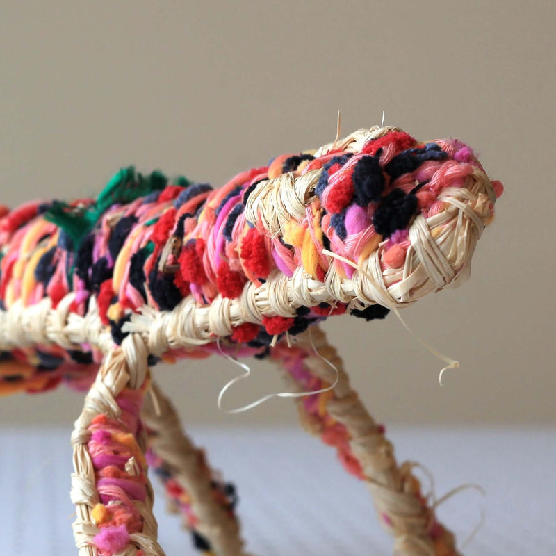 Aboriginal Artwork by Anna Ginger - Tjanpi Tinka (goanna) Sculpture