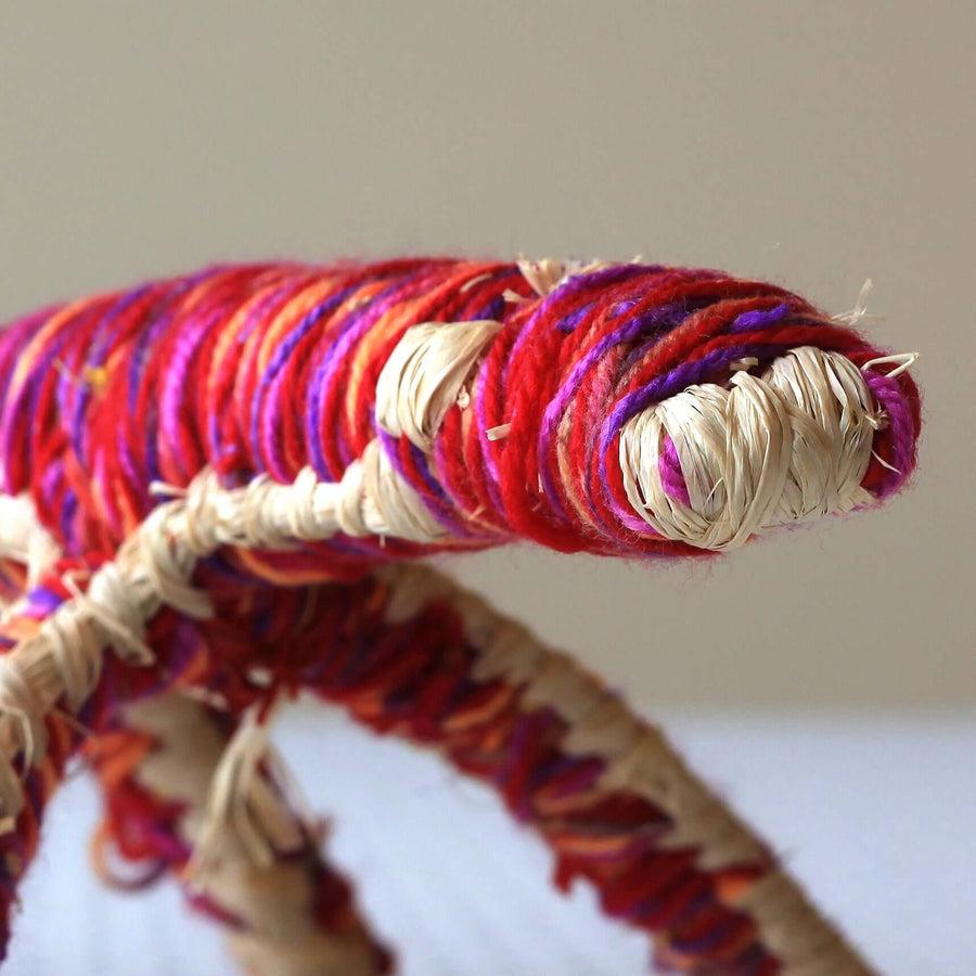 Aboriginal Artwork by Anna Ginger - Tjanpi Tinka (goanna) Sculpture