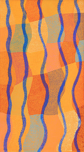 Aboriginal Artwork by Ann Lane Nee Dixon, Pirrnpirrnga - Desert Bore, 90x50cm - ART ARK®