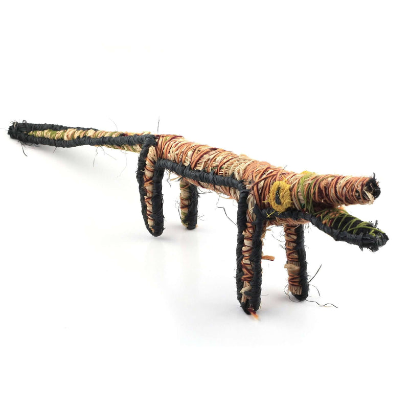Aboriginal Artwork by Anne Ward - Tinka (Goanna) Tjanpi Sculpture