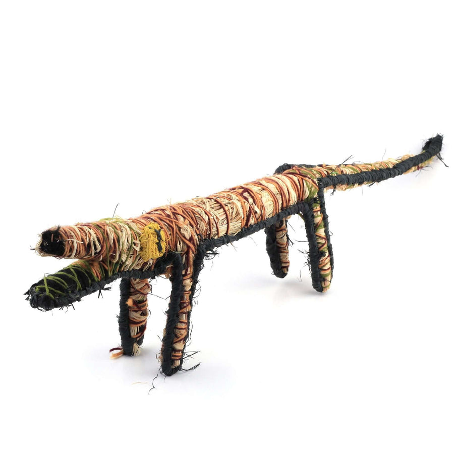 Aboriginal Artwork by Anne Ward - Tinka (Goanna) Tjanpi Sculpture