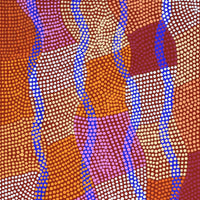 Aboriginal Artwork by Ann Lane Nee Dixon, Pirrnpirrnga - Desert Bore, 122x46cm