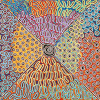 Aboriginal Artwork by Antonia Napangardi Michaels, Lappi Lappi Jukurrpa, 122x122cm