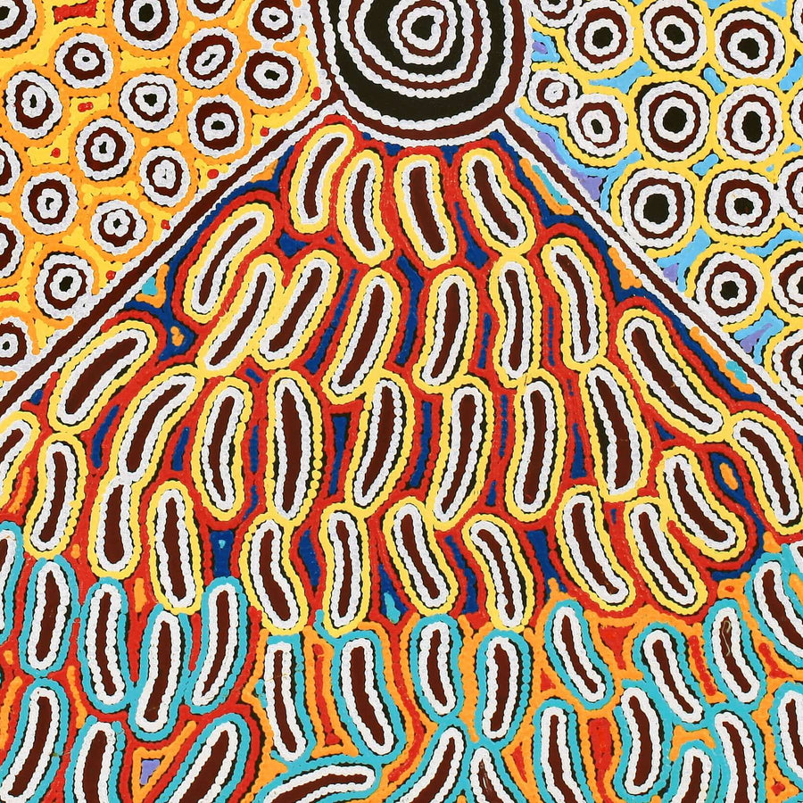 Aboriginal Artwork by Antonia Napangardi Michaels, Lappi Lappi Jukurrpa, 122x122cm