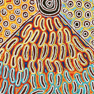 Aboriginal Artwork by Antonia Napangardi Michaels, Lappi Lappi Jukurrpa, 122x122cm - ART ARK®