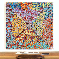 Aboriginal Artwork by Antonia Napangardi Michaels, Lappi Lappi Jukurrpa, 122x122cm