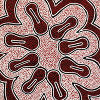 Aboriginal Artwork by Antoinette Napanangka Brown, Mina Mina Jukurrpa (Mina Mina Dreaming) - Ngalyipi, 30x30cm