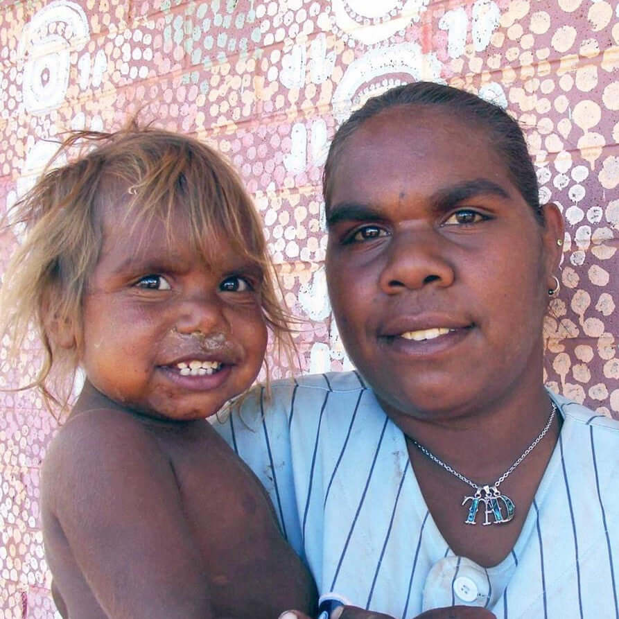 Aboriginal Artwork by Antoinette Napanangka Brown, Mina Mina Jukurrpa (Mina Mina Dreaming) - Ngalyipi, 46x46cm