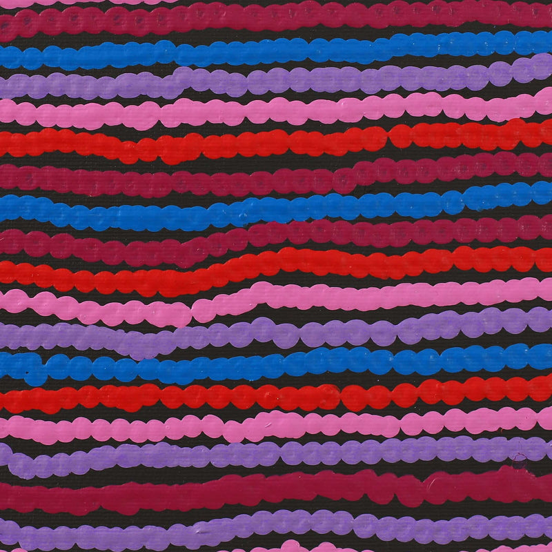 Aboriginal Artwork by Antonia Napangardi Michaels, Lappi Lappi Jukurrpa, 30x30cm