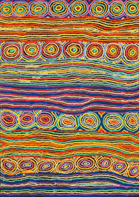 Aboriginal Artwork by Antonia Napangardi Michaels, Lappi Lappi Jukurrpa, 107x76cm