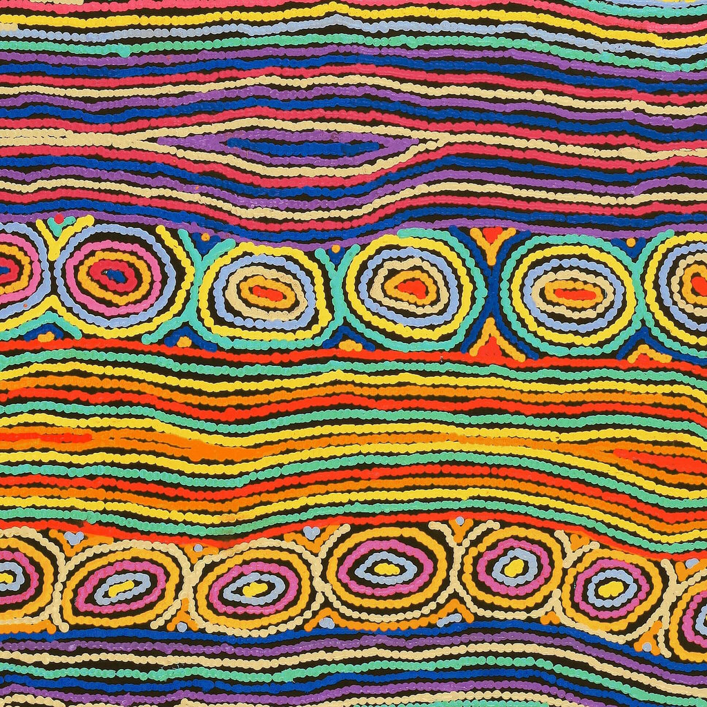 Aboriginal Artwork by Antonia Napangardi Michaels, Lappi Lappi Jukurrpa, 107x76cm