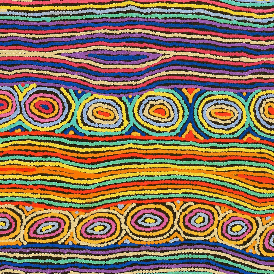 Aboriginal Artwork by Antonia Napangardi Michaels, Lappi Lappi Jukurrpa, 107x76cm