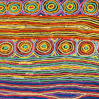 Aboriginal Artwork by Antonia Napangardi Michaels, Lappi Lappi Jukurrpa, 107x76cm