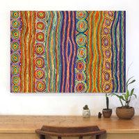 Aboriginal Artwork by Antonia Napangardi Michaels, Lappi Lappi Jukurrpa, 107x76cm