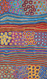 Aboriginal Artwork by Antonia Napangardi Michaels, Lappi Lappi Jukurrpa, 152x91cm