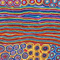 Aboriginal Artwork by Antonia Napangardi Michaels, Lappi Lappi Jukurrpa, 152x91cm