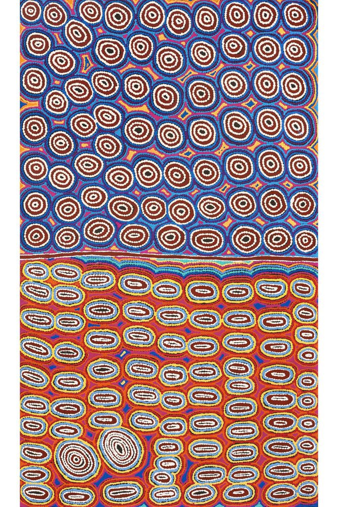 Aboriginal Artwork by Antonia Napangardi Michaels, Lappi Lappi Jukurrpa, 183x107cm