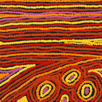 Aboriginal Artwork by Antonia Napangardi Michaels, Lappi Lappi Jukurrpa, 30x30cm