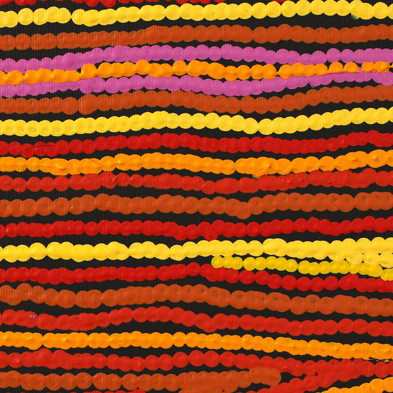 Aboriginal Artwork by Antonia Napangardi Michaels, Lappi Lappi Jukurrpa, 30x30cm