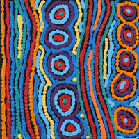 Aboriginal Artwork by Antonia Napangardi Michaels, Lappi Lappi Jukurrpa, 30x30cm