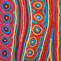 Aboriginal Artwork by Antonia Napangardi Michaels, Lappi Lappi Jukurrpa, 30x30cm