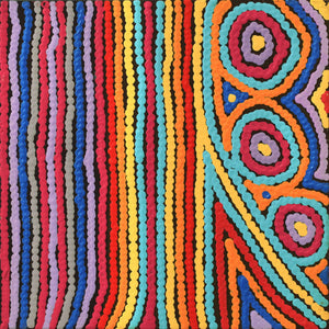 Aboriginal Art by Antonia Napangardi Michaels, Lappi Lappi Jukurrpa, 30x30cm - ART ARK®