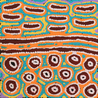 Aboriginal Artwork by Antonia Napangardi Michaels, Lappi Lappi Jukurrpa, 30x30cm