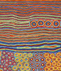 Aboriginal Artwork by Antonia Napangardi Michaels, Lappi Lappi Jukurrpa, 107x91cm