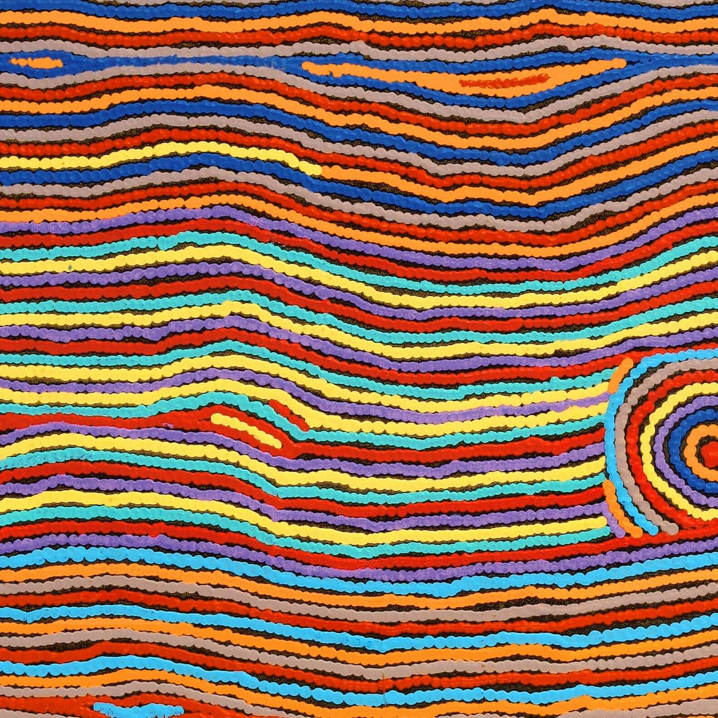 Aboriginal Artwork by Antonia Napangardi Michaels, Lappi Lappi Jukurrpa, 107x91cm