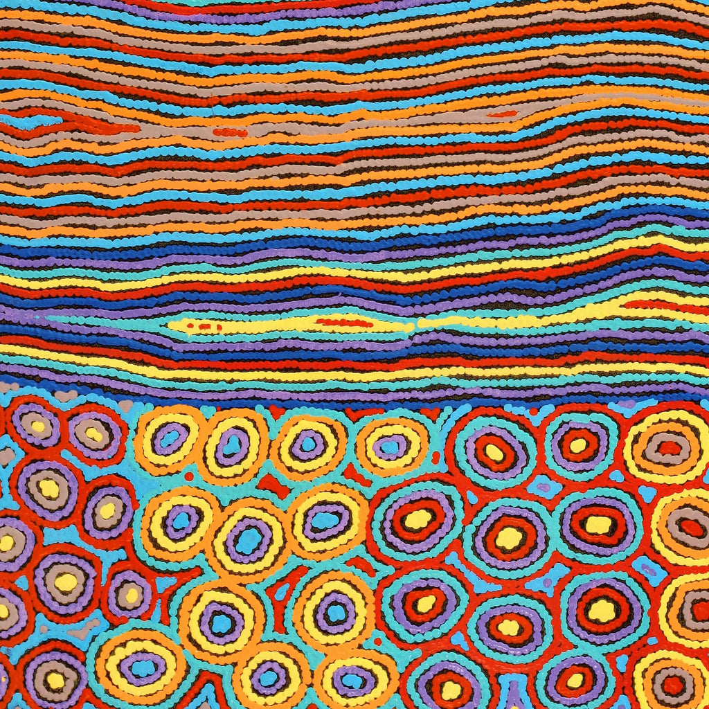 Aboriginal Artwork by Antonia Napangardi Michaels, Lappi Lappi Jukurrpa, 107x91cm