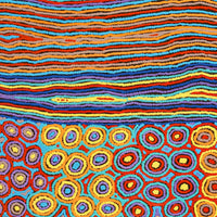 Aboriginal Artwork by Antonia Napangardi Michaels, Lappi Lappi Jukurrpa, 107x91cm