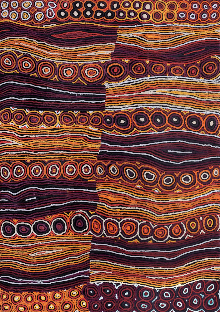 Aboriginal Artwork by Antonia Napangardi Michaels, Lappi Lappi Jukurrpa, 152x107cm