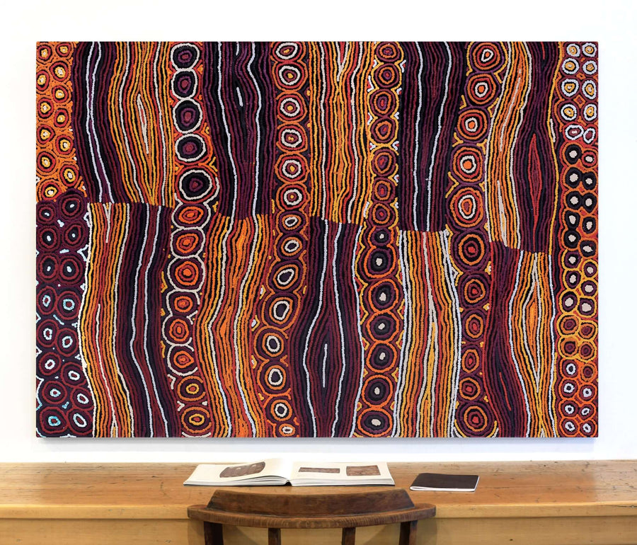 Aboriginal Artwork by Antonia Napangardi Michaels, Lappi Lappi Jukurrpa, 152x107cm