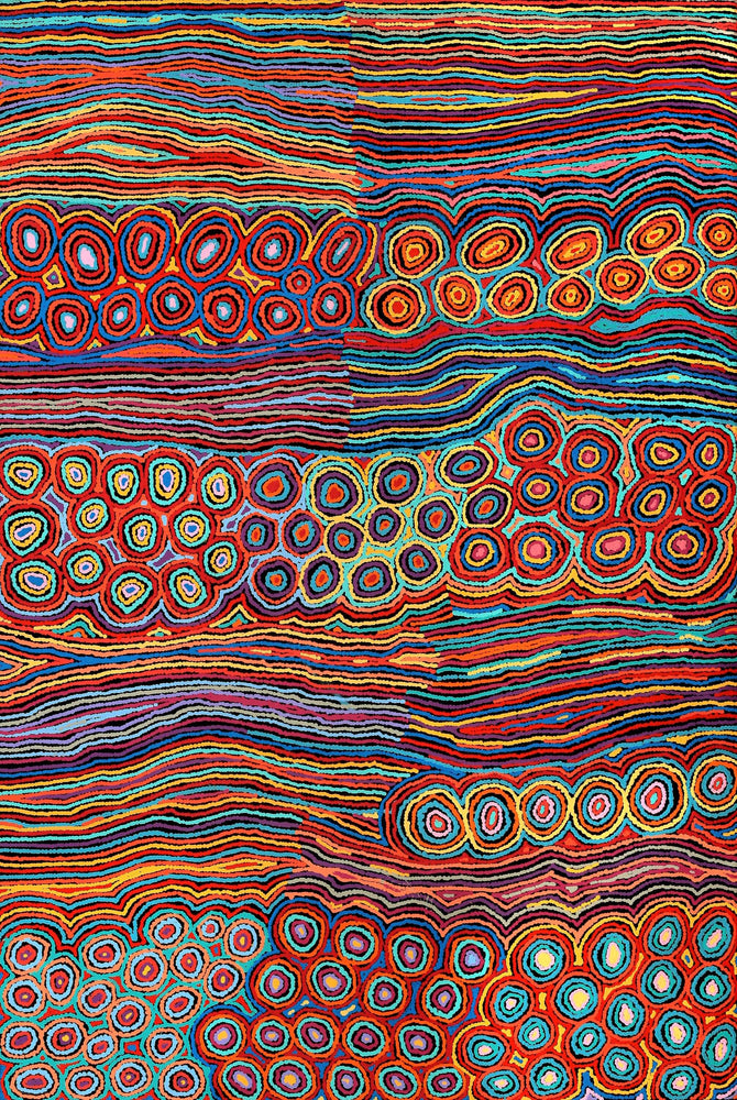 Aboriginal Artwork by Antonia Napangardi Michaels, Lappi Lappi Jukurrpa, 182x122cm