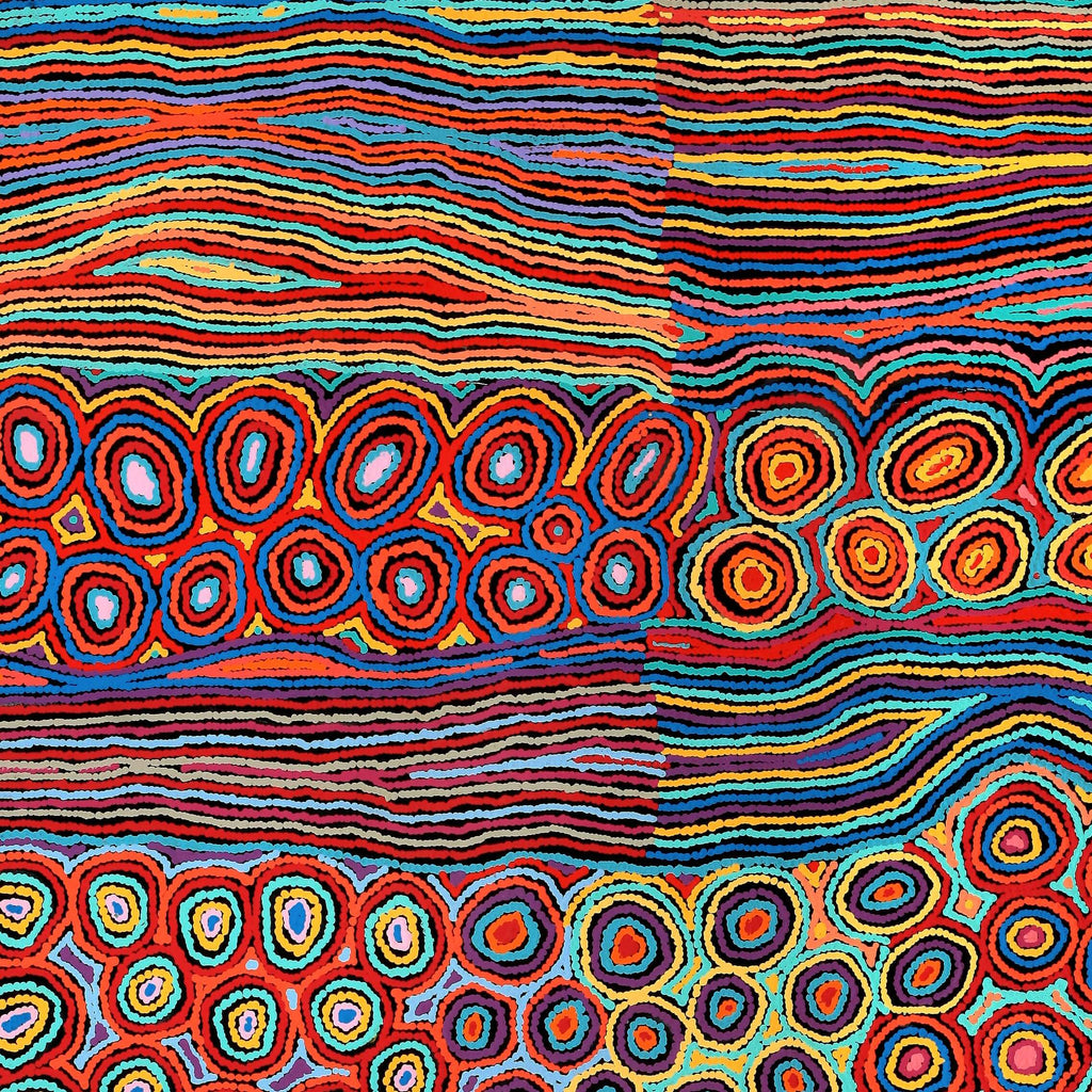 Aboriginal Artwork by Antonia Napangardi Michaels, Lappi Lappi Jukurrpa, 182x122cm