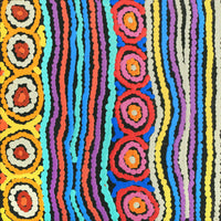 Aboriginal Artwork by Antonia Napangardi Michaels, Lappi Lappi Jukurrpa, 30x30cm