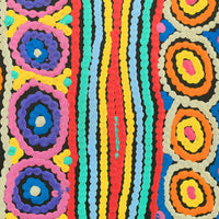 Aboriginal Artwork by Antonia Napangardi Michaels, Lappi Lappi Jukurrpa, 30x30cm