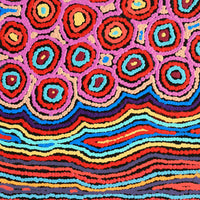 Aboriginal Artwork by Antonia Napangardi Michaels, Lappi Lappi Jukurrpa, 46x46cm