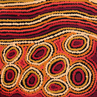 Aboriginal Artwork by Antonia Napangardi Michaels, Lappi Lappi Jukurrpa, 30x30cm