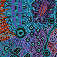 Aboriginal Artwork by Anyupa Nelson, Kungkarangkalpa (Seven Sisters Story), 76x76cm