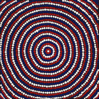 Aboriginal Artwork by Asandria Napanangka Martin, Mina Mina Jukurrpa (Mina Mina Dreaming) - Ngalyipi, 30x30cm