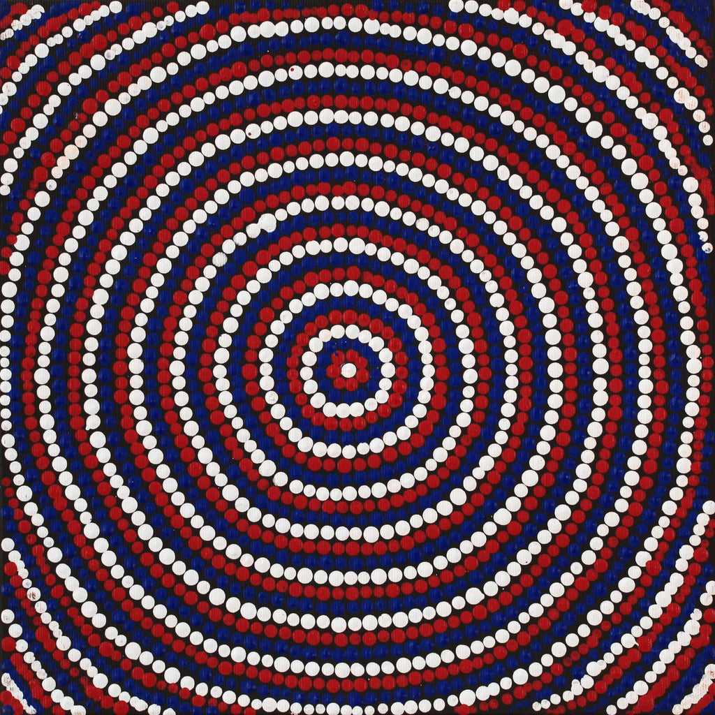 Aboriginal Art by Asandria Napanangka Martin, Mina Mina Jukurrpa (Mina Mina Dreaming) - Ngalyipi, 30x30cm - ART ARK®