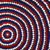Aboriginal Artwork by Asandria Napanangka Martin, Mina Mina Jukurrpa (Mina Mina Dreaming) - Ngalyipi, 30x30cm
