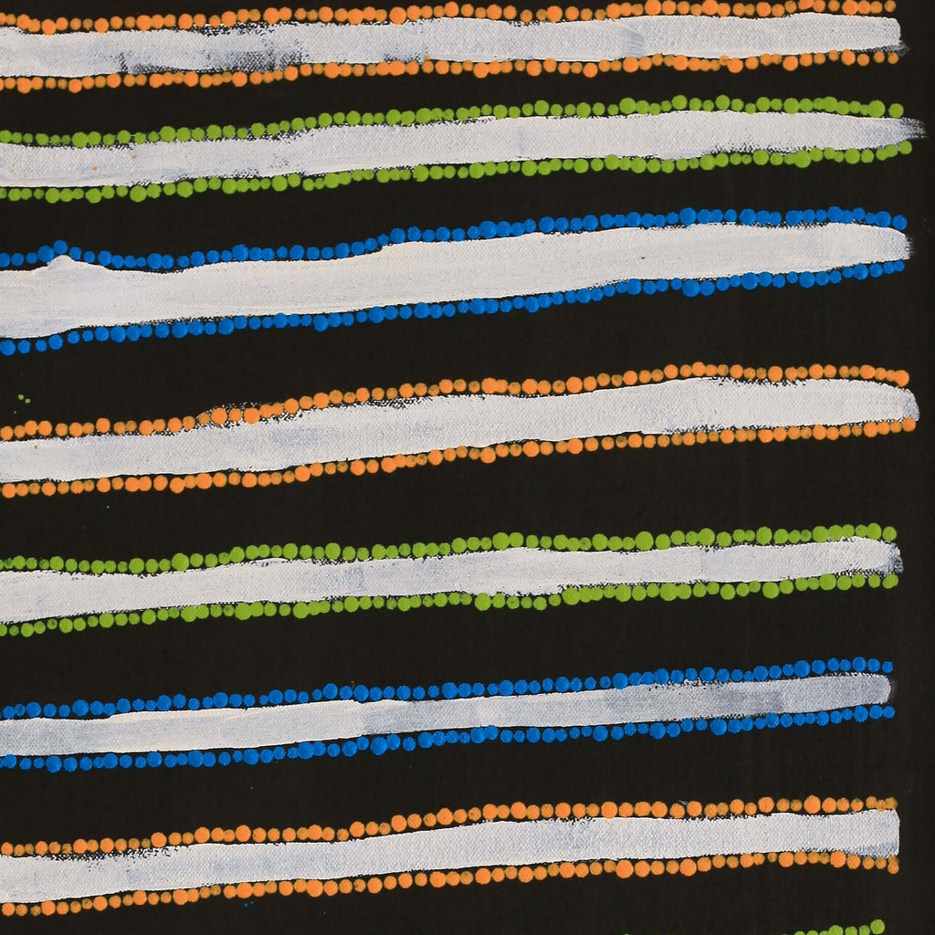 Aboriginal Artwork by Asandria Napanangka Martin , Mina Mina Jukurrpa - Ngalyipi, 61x30cm