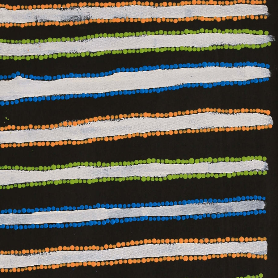 Aboriginal Artwork by Asandria Napanangka Martin , Mina Mina Jukurrpa - Ngalyipi, 61x30cm