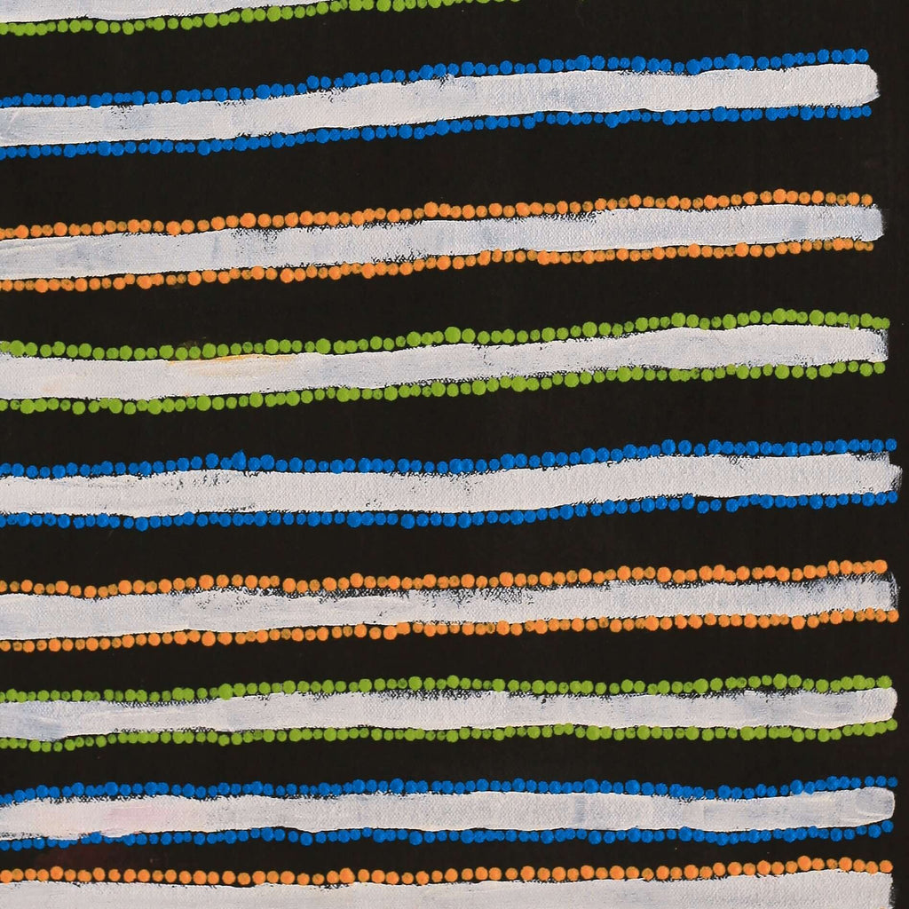 Aboriginal Artwork by Asandria Napanangka Martin , Mina Mina Jukurrpa - Ngalyipi, 61x30cm
