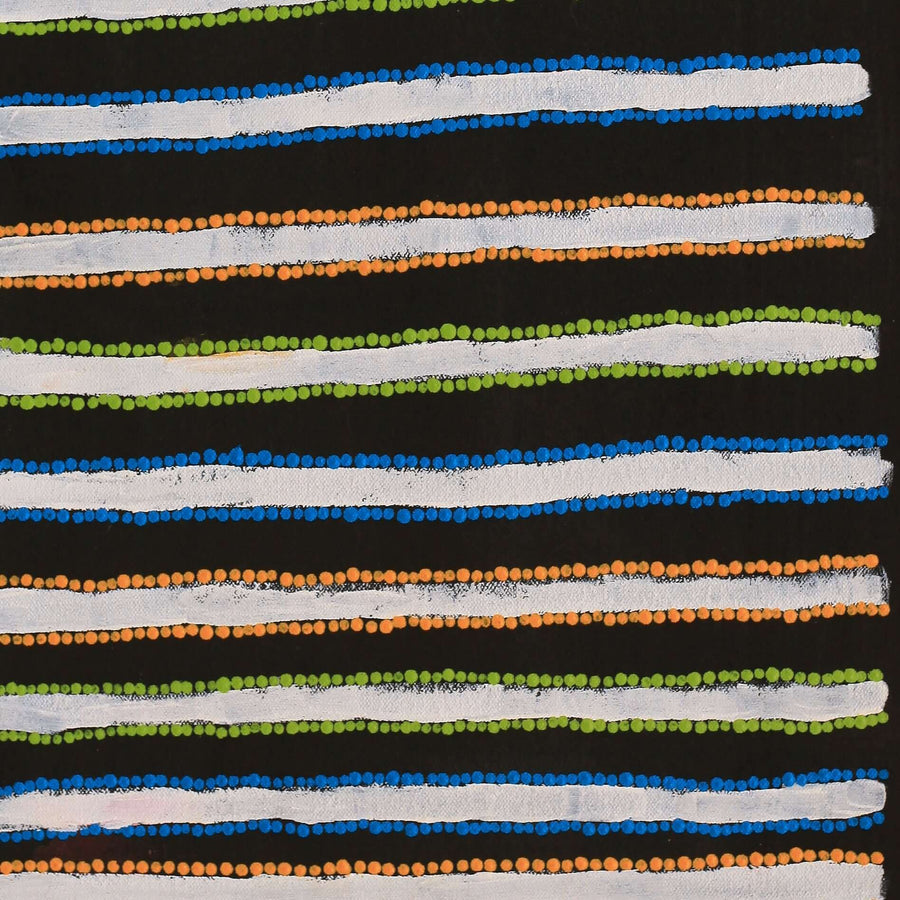 Aboriginal Artwork by Asandria Napanangka Martin , Mina Mina Jukurrpa - Ngalyipi, 61x30cm