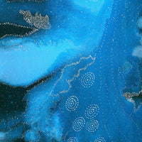 Aboriginal Artwork by Athena Nangala Granites, Napaljarri-warnu Jukurrpa (Seven Sisters Dreaming), 107x61cm