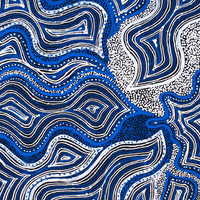 Aboriginal Artwork by Athena Nangala Granites, Ngapa Jukurrpa (Water Dreaming) - Puyurru, 61x46cm