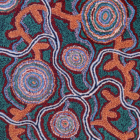 Aboriginal Artwork by Audrey Brumby, Ngura Nganampa, 120x60cm